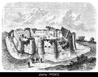 Château d'eau française du 12ème siècle (Courch à Falaise), Banque D'Images