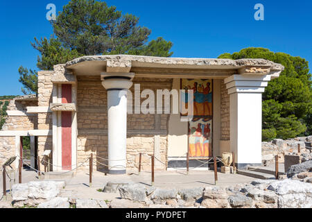 Le Sud Propylaeum, Palais Minoen de Knossos, Héraklion (Irakleio), Région Irakleio, Crète, Grèce (Crète)