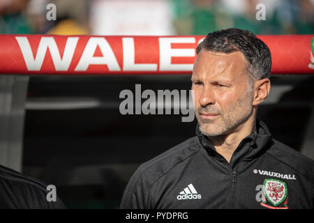 Patron du Pays de Galles et la légende de Manchester United Ryan Giggs ressemble sur Banque D'Images