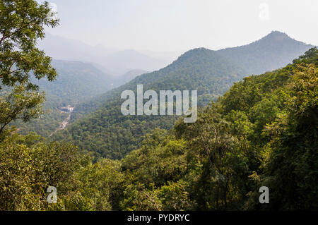 Cette photo a été faite à Munnar environs des montagnes dans l'état du Kerala, en Inde du Sud en janvier 2015. Banque D'Images