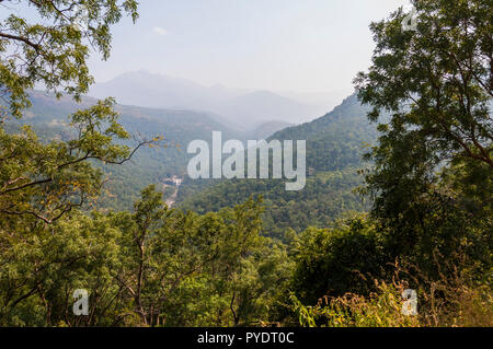 Cette photo a été faite à Munnar environs des montagnes dans l'état du Kerala, en Inde du Sud en janvier 2015. Banque D'Images