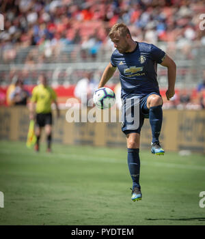 Manchester United Defender Luke Shaw Banque D'Images