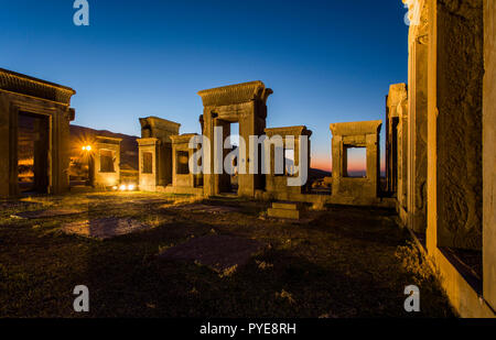 Palais de Takara à Persepolis, Fras, Shiraz, Iran. Banque D'Images