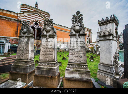 Domaine de la juif cimetière monumental de Milan, Italie Banque D'Images