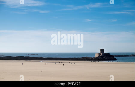 Plage de St Ouen à Jersey, les îles de la Manche Banque D'Images