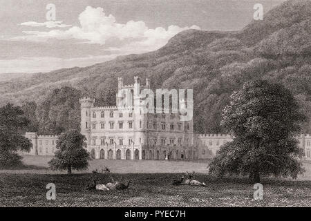 Taymouth Castle, Kenmore, Perth et Kinross, Highlands d'Ecosse, 19e siècle, de l'Athènes moderne par Th. H. Shepherd Banque D'Images