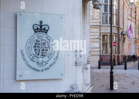 La Cour suprême, peu de George Street, Westminster, London, W1, UK Banque D'Images