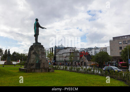 Reykjavík est la capitale et la plus grande ville de l'Islande. Banque D'Images
