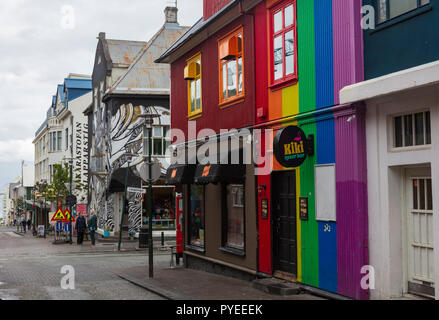 Reykjavík est la capitale et la plus grande ville de l'Islande. Banque D'Images