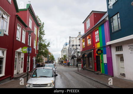 Reykjavík est la capitale et la plus grande ville de l'Islande. Banque D'Images