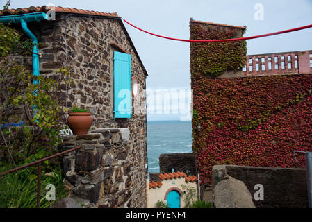 Beautifil ville de Collioure à la Côte Vermeille en France Banque D'Images