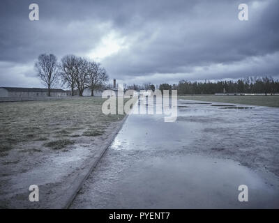 Orianenburg, Allemagne - 12 décembre 2017 : Photo de l'camp de concentration de Sachsenhausen Banque D'Images