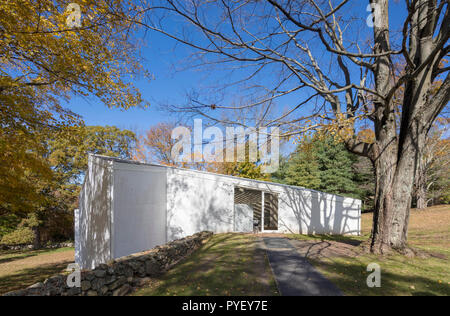 La galerie de sculptures, partie de Philip Johnson Glass House Museum, construit en 1970, New Canaan, CT, USA Banque D'Images