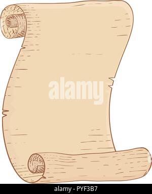 Défilement du papier parchemin Illustration de Vecteur