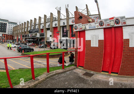 27 octobre 2018, Bramall Lane, Sheffield, Angleterre ; Sky Bet Championship, Sheffield United v Wigan ; vue extérieure de Bramall Lane, accueil de Sheffield United FC Crédit : Conor Molloy/News Images images Ligue de football anglais sont soumis à licence DataCo Banque D'Images