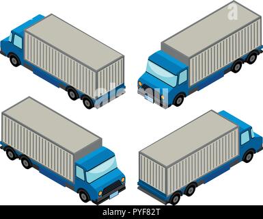 La conception 3D pour camion camions illustration Illustration de Vecteur