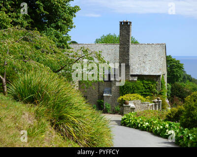 Coleton Fishacre d'un jardin et d'une maison gérée par le National Trust dans le style Arts and Crafts, Kingswear, Devon, Angleterre Banque D'Images