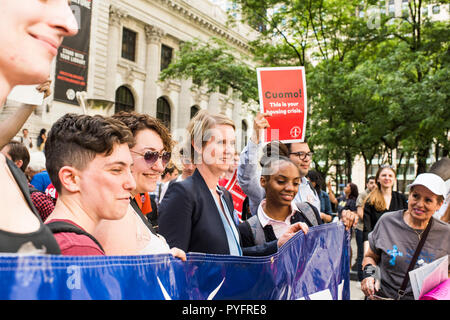 New York, NY, USA - juin14, 2018 : Cythia Nixon au mois de mars pour mettre fin à l'itinérance, la ville de New York. Banque D'Images