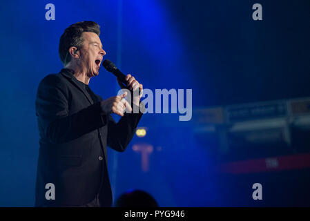 Manchester, UK. 27 octobre 2018. Rick Astley fonctionne à la Manchester Arena sur sa tournée britannique, Manchester 27/10/2018 Credit : Gary Mather/Alamy Live News Banque D'Images