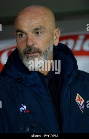 27 octobre 2018, du Stadio Olimpico di Torino, Turin, Italie, Serie A football, Torino contre la Fiorentina et Stefano Pioli l'entraîneur de la Fiorentina Banque D'Images