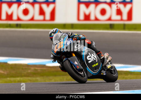 Melbourne, Australie. 26Th apr 2018. Durant le réchauffage au Michelin 2018 Grand Prix Moto d'Australie , Australie le 28 octobre 2018. Crédit : Dave Hewison Sports/Alamy Live News Banque D'Images