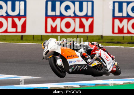 Melbourne, Australie. 28 Oct 2018. Au cours de chute près de chauffer à la 2018 Grand Prix Moto d'Australie Michelin , l'Australie le 28 octobre 2018. Crédit : Dave Hewison Sports/Alamy Live News Banque D'Images