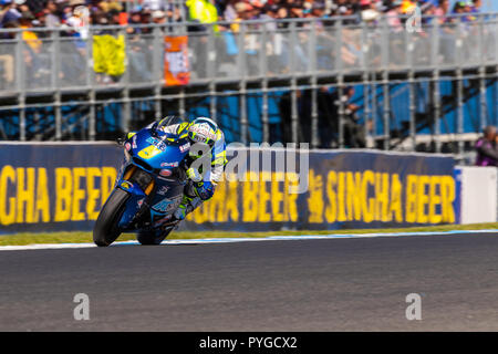 Melbourne, Australie. 26Th apr 2018. Durant le réchauffage au Michelin 2018 Grand Prix Moto d'Australie , Australie le 28 octobre 2018. Crédit : Dave Hewison Sports/Alamy Live News Banque D'Images