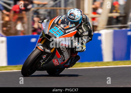 Melbourne, Australie. 26Th apr 2018. Durant le réchauffage au Michelin 2018 Grand Prix Moto d'Australie , Australie le 28 octobre 2018. Crédit : Dave Hewison Sports/Alamy Live News Banque D'Images