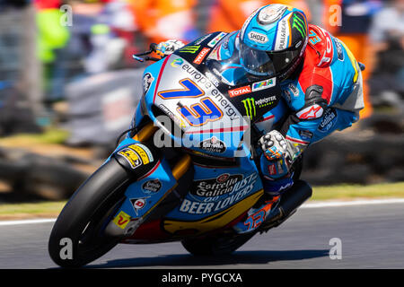 Melbourne, Australie. 26Th apr 2018. Durant le réchauffage au Michelin 2018 Grand Prix Moto d'Australie , Australie le 28 octobre 2018. Crédit : Dave Hewison Sports/Alamy Live News Banque D'Images