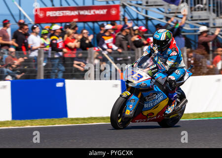 Melbourne, Australie. 26Th apr 2018. Durant le réchauffage au Michelin 2018 Grand Prix Moto d'Australie , Australie le 28 octobre 2018. Crédit : Dave Hewison Sports/Alamy Live News Banque D'Images