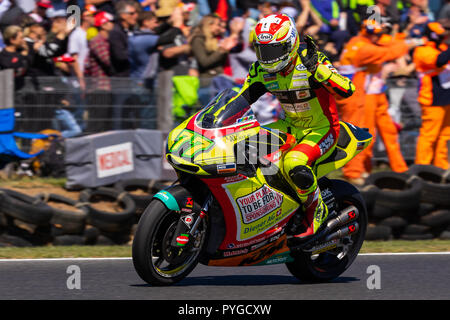 Melbourne, Australie. 26Th apr 2018. Durant le réchauffage au Michelin 2018 Grand Prix Moto d'Australie , Australie le 28 octobre 2018. Crédit : Dave Hewison Sports/Alamy Live News Banque D'Images