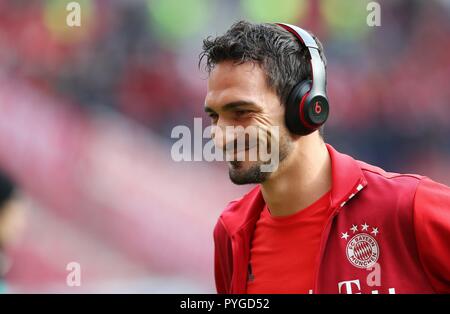 Mainz, Allemagne. 27 Oct, 2018. firo : 27.10.2018 Football, Football : 1. Saison 2018/2019, Bundesliga FSV FSV FSV Mainz 05 - FC Bayern München Tapis FCB Hummels, avant que le jeu | Conditions de crédit dans le monde entier : dpa/Alamy Live News Banque D'Images