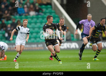 Northampton, Royaume-Uni. 27 octobre 2018. Fraser Dingwall de Northampton Saints au cours de la Premiership Rugby Cup match entre Northampton Saints et Bristol les ours. Andrew Taylor/Alamy Live News Banque D'Images