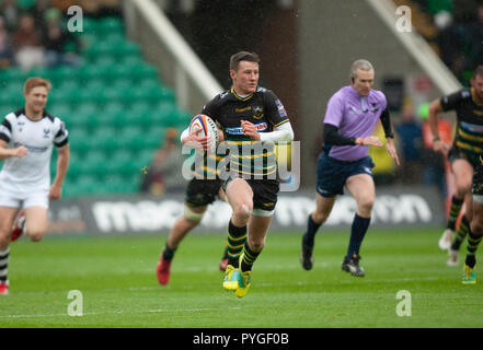 Northampton, Royaume-Uni. 27 octobre 2018. Fraser Dingwall de Northampton Saints au cours de la Premiership Rugby Cup match entre Northampton Saints et Bristol les ours. Andrew Taylor/Alamy Live News Banque D'Images