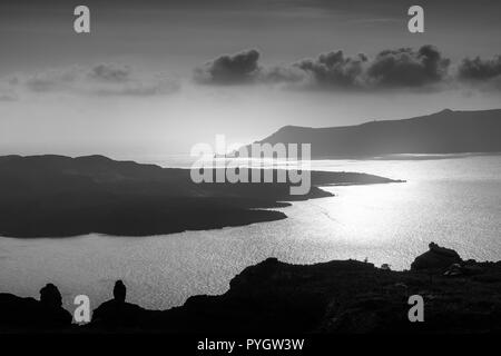 Cette image est prise à l'île de Santorin en Grèce. Banque D'Images