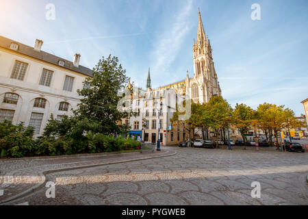 Matin vue sur la cathédrale saint Epvre à Nancy, France Banque D'Images