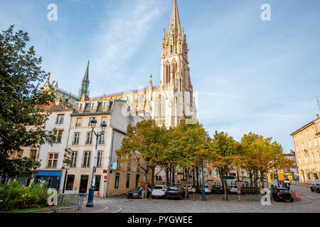 Matin vue sur la cathédrale saint Epvre à Nancy, France Banque D'Images