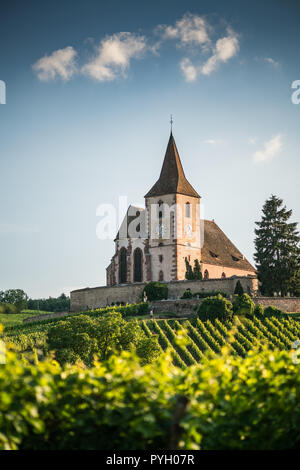 Hunawihr eglise, France, Europe. Banque D'Images