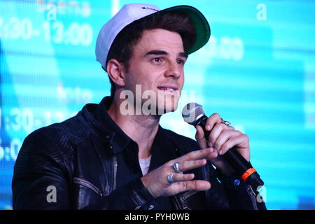 Nadarzyn, Pologne. 27 Oct, 2018. Acteur Nathaniel Buzolic assiste à la Comic Con de Varsovie. Credit : Jakob Ratz/Pacific Press/Alamy Live News Banque D'Images