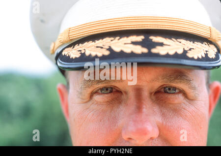 Close up de l'officier de l'armée de carrière, USA Banque D'Images