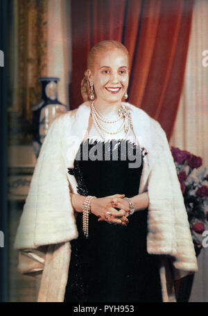 EVA PERON (1919-1952) épouse du Président Argentin Juan Perron, vers 1950 Banque D'Images