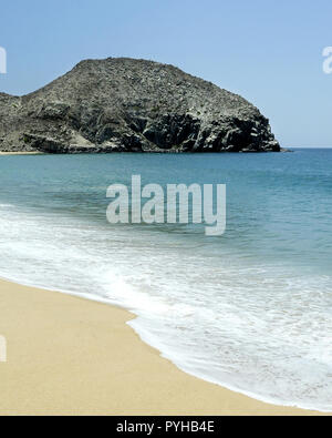 Plage de Punta Lobos, Todos Santos, Baja California Sur. Le Mexique Banque D'Images