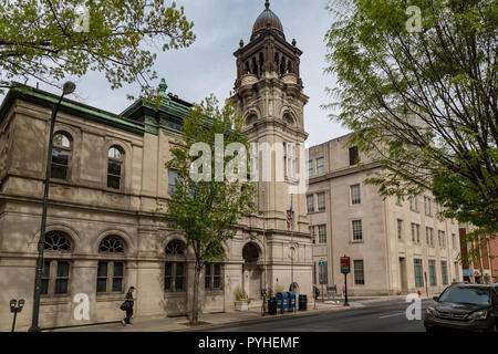 Lancaster, PA, USA - 5 mai 2018 : l'Hôtel de Ville à Lancaster, en Pennsylvanie. Banque D'Images