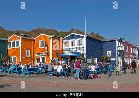 Hummerbuden homard (huttes), Helgoland, Schleswig-Holstein, Allemagne Banque D'Images