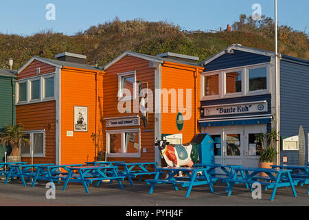 Hummerbuden homard (huttes), Helgoland, Schleswig-Holstein, Allemagne Banque D'Images