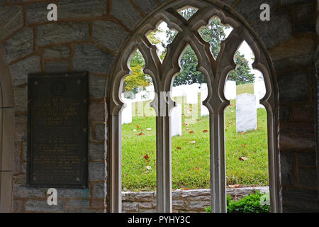 La Maison de la mémoire de Raleigh au cimetière Oakwood comprend des comprimés qui concernent la participation de la Caroline du Nord à partir de la guerre révolutionnaire au Vietnam. Banque D'Images