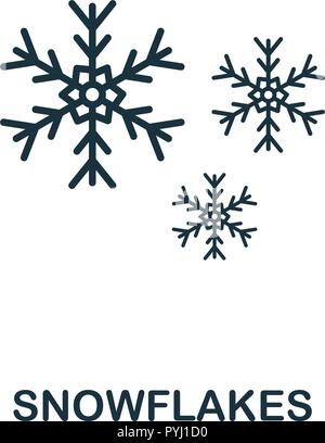 Icône flocon. Style de design premium collection de noël. UX et l'interface utilisateur. Icône flocon parfait pixel pour la conception web, applications, logiciels, l'utilisation d'impression Illustration de Vecteur