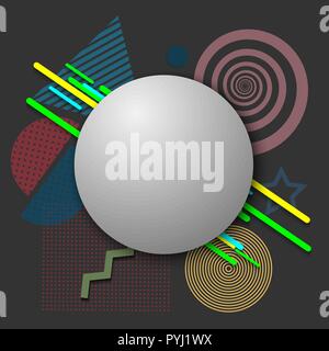 Résumé Contexte géométrique. Design moderne Illustration de Vecteur