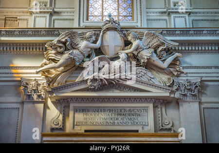 Counterfacade détails dans la cathédrale de Palerme. La Sicile, le sud de l'Italie. Banque D'Images