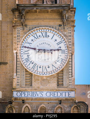 Réveil sur la cathédrale de Palerme. La Sicile, le sud de l'Italie. Banque D'Images